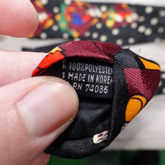 VINTAGE MICKEY UNLIMITED DONALD DUCK GOOFY MICKEY MOUSE GOLF NECK TIE - Picture 6 of 6